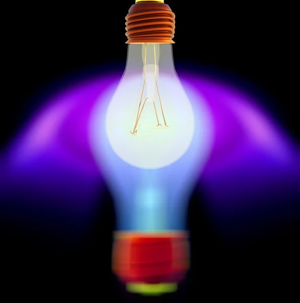 stock image Light bulb and puzzle