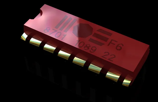 Elektronický čip — Stock fotografie