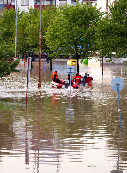 水淹的街 — 图库照片