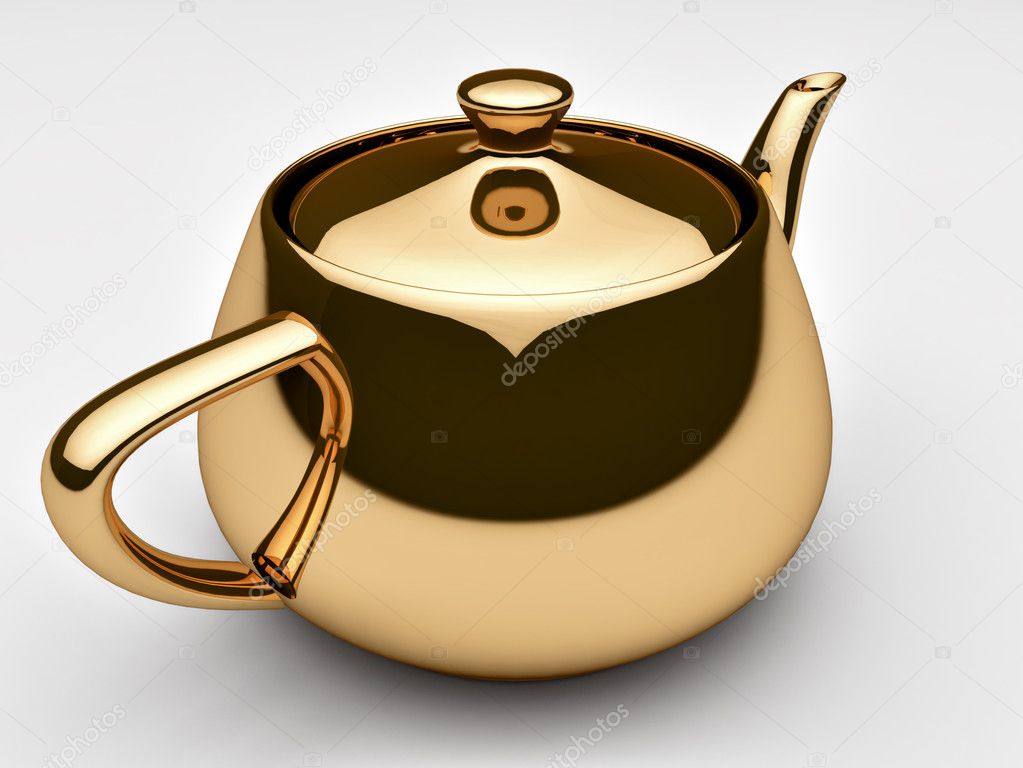 Gold teapot