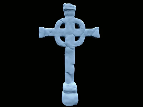 Celtycki krzyż na białym tle — Zdjęcie stockowe