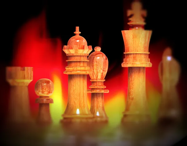 Šachy battle - porážka — Stock fotografie
