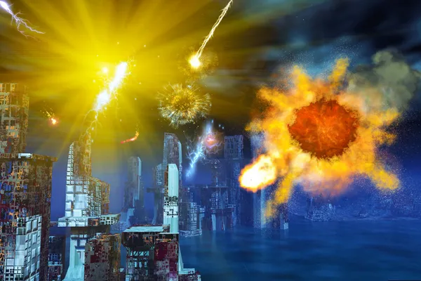 Armageddon w Nowym Jorku — Zdjęcie stockowe