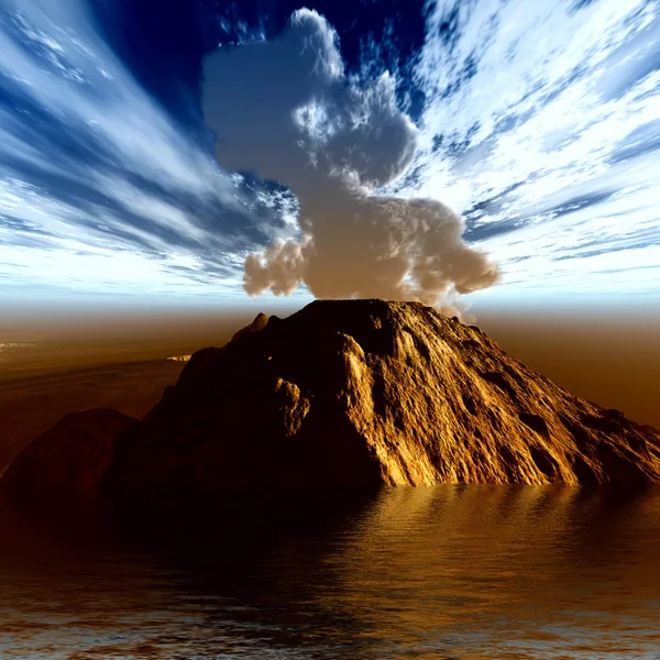 Cratere vulcanico — Foto Stock