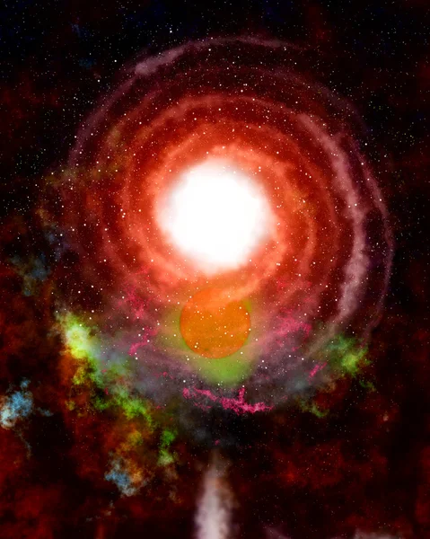 Спиральная галактика — стоковое фото