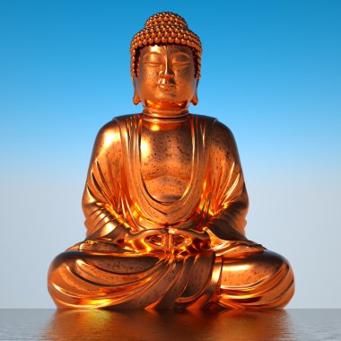 Gold Buddha clipart
