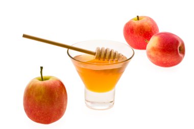 Honey and apple clipart