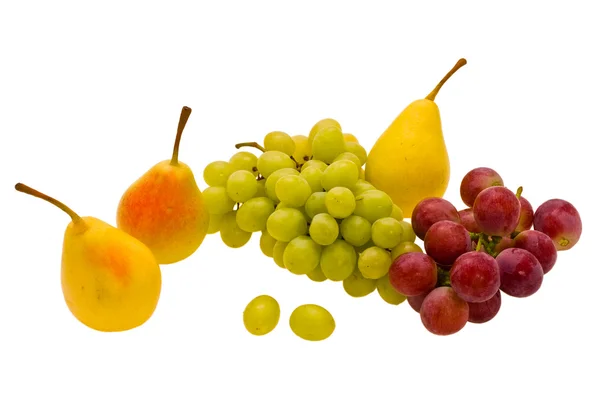Peren- en druivensap — Stockfoto