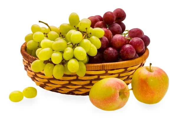 Apple and grape — Stock Photo, Image