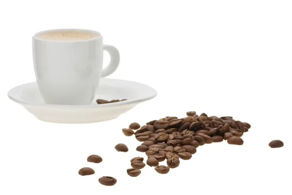 穀物とコーヒー カップ — Stockfoto