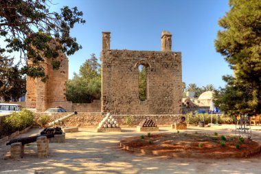 Old square in Famagusta clipart