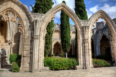 Bellapais Abbey in Cyprus clipart