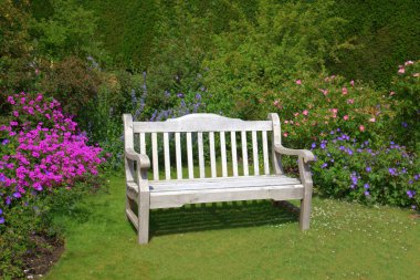Garden bench clipart