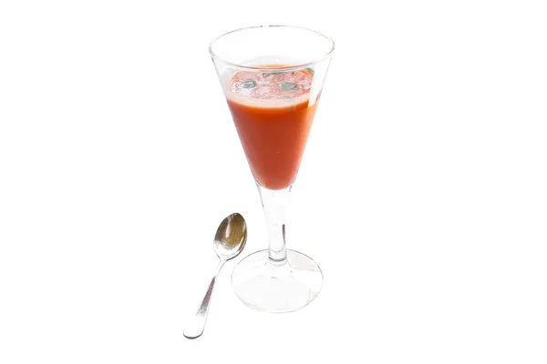 Arbuz i truskawkowy napój jako zakąska — Zdjęcie stockowe