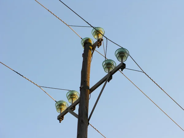 Электрические столбы — стоковое фото