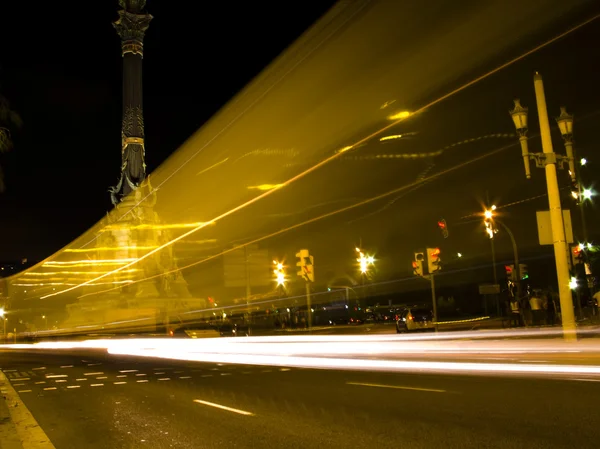 Trafik ışıkları bulanıklık — Stok fotoğraf
