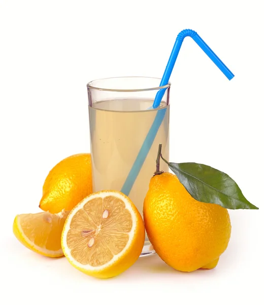 Citronjuice och frukt — Stockfoto