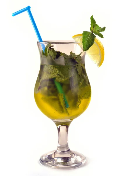 Mojito cocktail with gold tequila — Stock Photo, Image