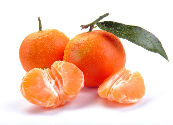 Kesimleri ile clementines — Stok fotoğraf