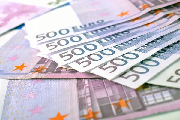 500 eurosedlar pengar — Stockfoto