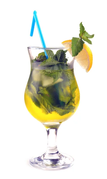 Mojito cocktail with lemon — Stock Photo, Image