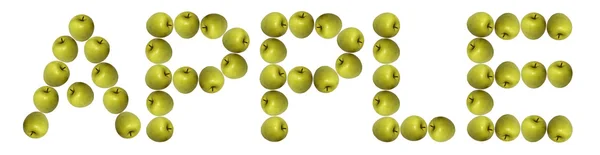 Jablko, abeceda — Stock fotografie
