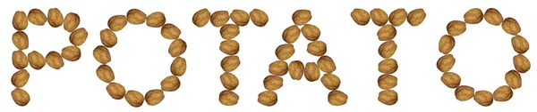 Kartoffel, Alphabet — Stockfoto
