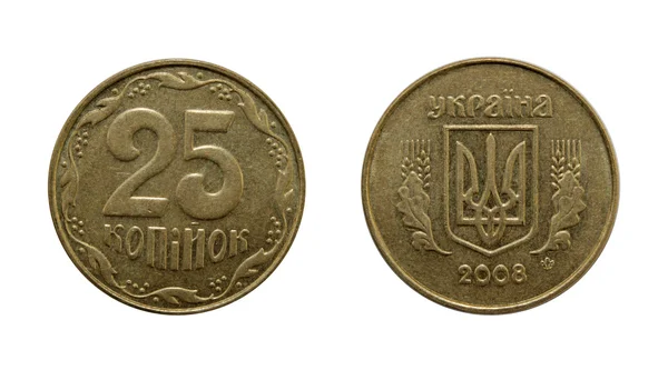 Ucranina, centavo — Fotografia de Stock