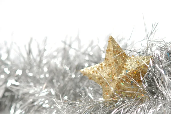 Beyaz arka planda izole edilmiş Noel dekorasyonu — Stok fotoğraf