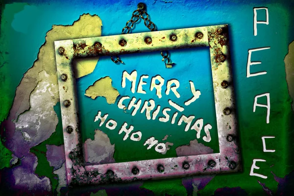 Greeting merry christmas ho ho ho — Stock Photo, Image