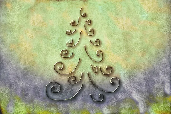 Christmas Tree Cards — Stock Photo, Image