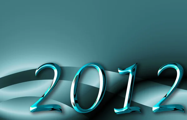 Godt Nytår 2012 baggrund, med copyspace - Stock-foto