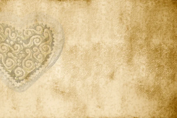 Старая романтическая карта с копировальным пространством — стоковое фото