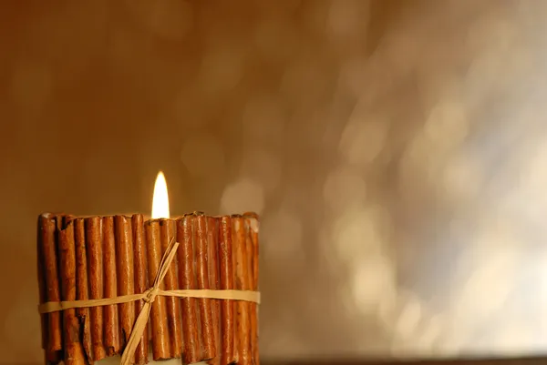 Candle background with copy space — Stock Photo, Image