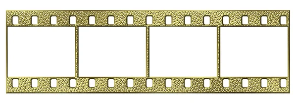 stock image Gold 35mm film isolated