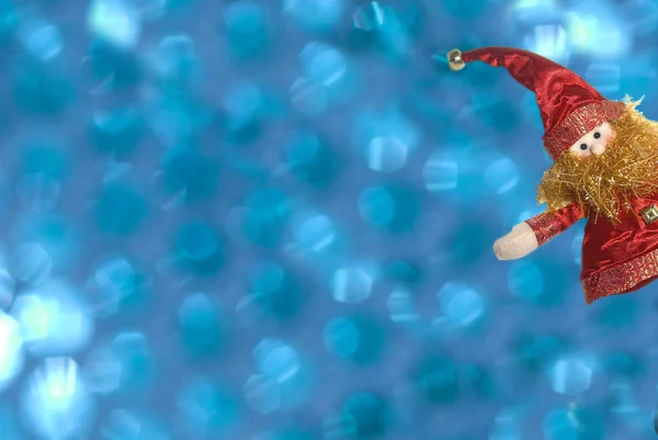 Biglietti di auguri di Natale, divertente elfo con spazio copia — Foto Stock