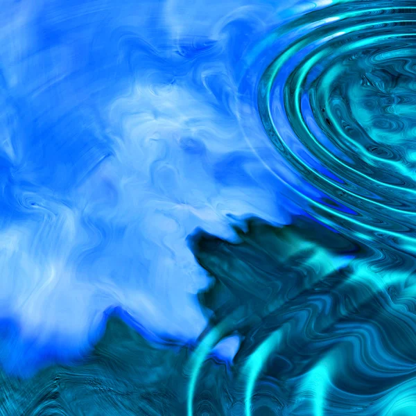 Aquatische blauwe abstracte achtergrond — Stockfoto