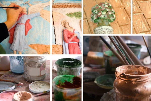 stock image Ceramic art studio