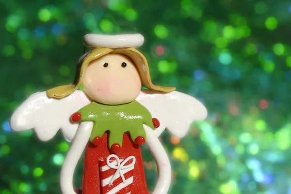 Julkort, angel funny — Stockfoto