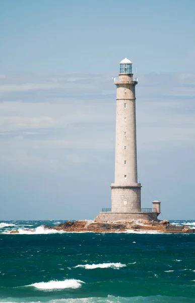 stock image Lighthouse in the sea