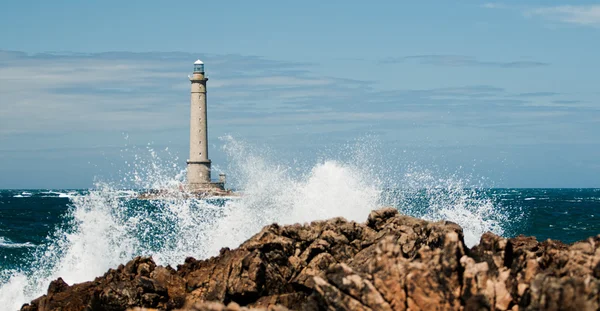 stock image Lighthouse in the sea