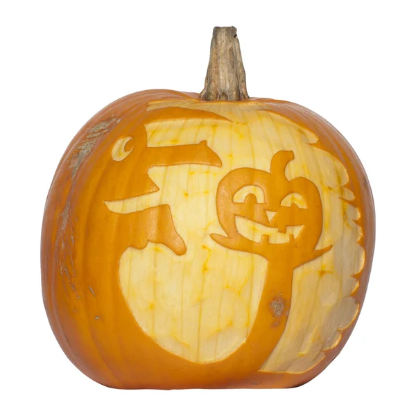 Pumpkin 6 white — Stock Photo, Image