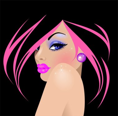 Pink lips clipart