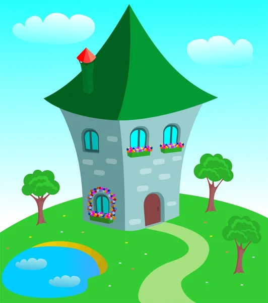 Fairy-tale house — Stock Vector