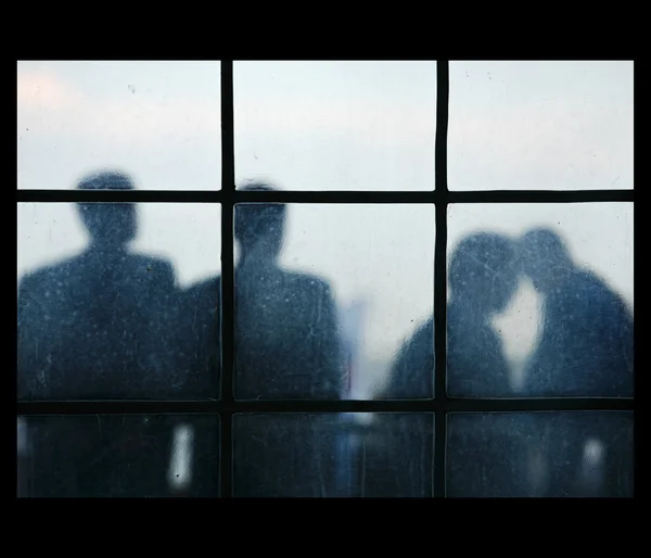 Four silhouettes — Stock Photo, Image