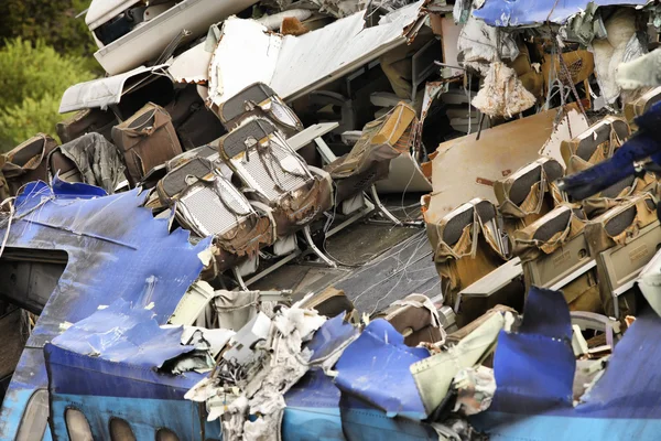 Vernietigd vliegtuig — Stockfoto