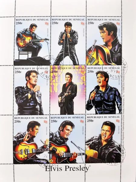 Stamp with Elvis Presley — Stock Image Stamp with Elvis Presley Stock Picture