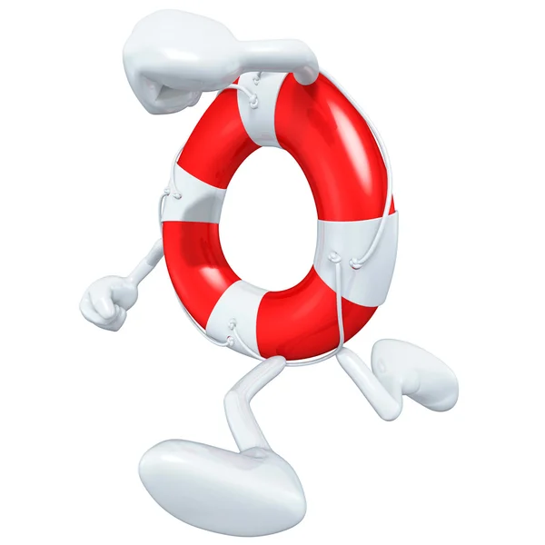 Lifebuoy Mascot Figure — Stock Photo, Image