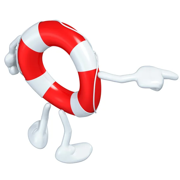 Lifebuoy Mascot Figure — Zdjęcie stockowe