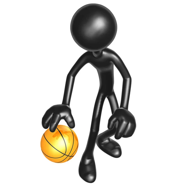 Basketball-Dribbling — Stockfoto